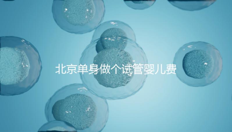 北京單身做個(gè)試管嬰兒費(fèi)用大概要多少?