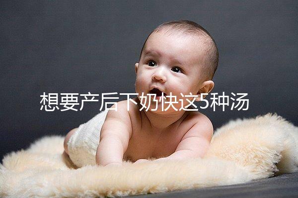 想要產(chǎn)后下奶快這5種湯必備,第一種木瓜牛奶湯最有效