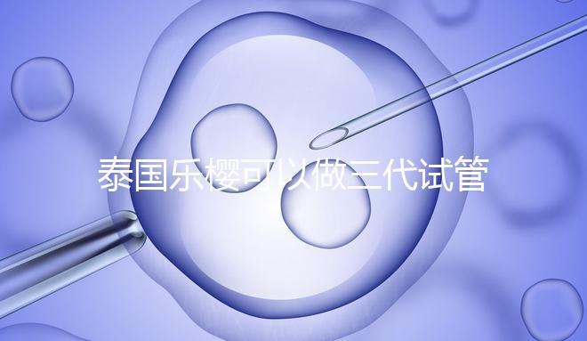泰國樂櫻可以做三代試管嬰兒嗎?能否胚胎轉(zhuǎn)運(yùn)