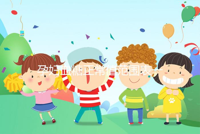 孕婦血糖正常值范圍表一覽，超過(guò)這個(gè)數(shù)或是妊娠期糖尿病