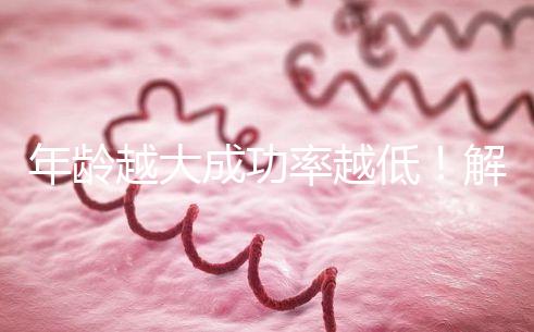 年齡越大成功率越低！解讀被過度吹捧的“試管嬰兒成功率”