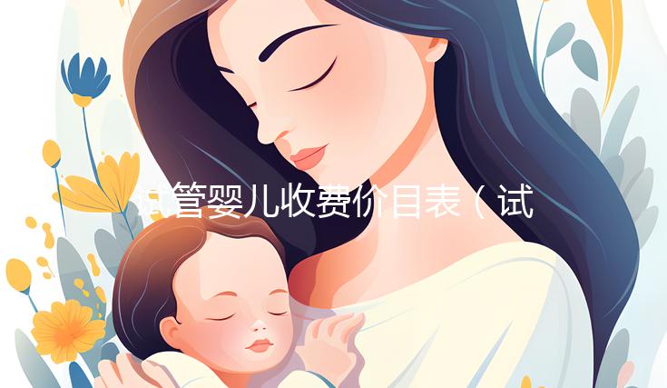 試管嬰兒收費價目表(試管嬰兒收費價目表2023)