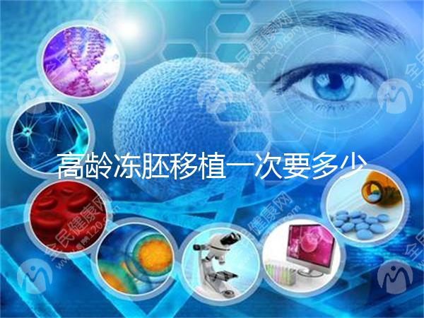 高齡凍胚移植一次要多少錢？解凍費(fèi)只有幾千元真的不貴