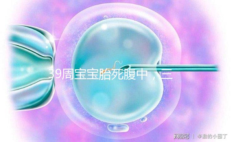 39周寶寶胎死腹中，三代試管嬰兒也拯救不了的胎停流產